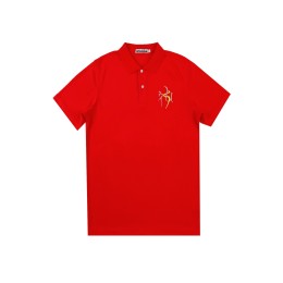 網上下單訂購紅色短袖Polo恤  撞色繡花LOGO  男裝短袖Polo恤  基督教聯會  P1592 網上下單訂購紅色短袖Polo恤  撞色繡花LOGO  男裝短袖Polo恤  基督教聯會  P1592